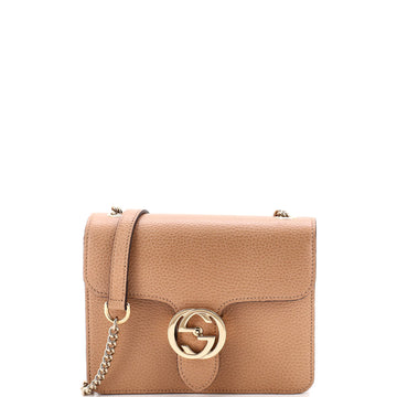 Gucci Interlocking Shoulder Bag Leather