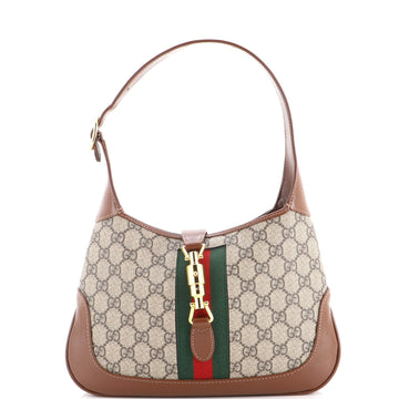 Gucci Jackie Hobo Gg Coated Canvas Small