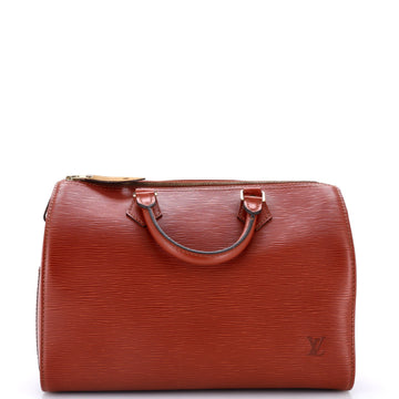 Louis Vuitton Speedy Handbag Epi Leather