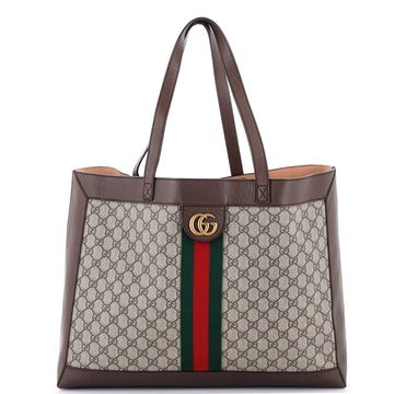 Gucci Ophidia Soft Open Tote Gg Coated