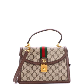 Gucci Ophidia Flap Top Handle Bag Gg