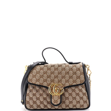 Gucci Gg Marmont Top Handle Flap Bag