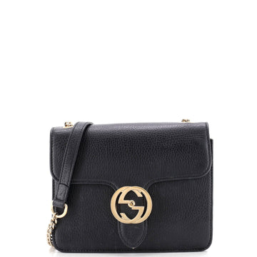 Gucci Interlocking Shoulder Bag Leather