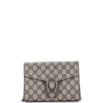 Gucci Dionysus Chain Wallet Gg Coated