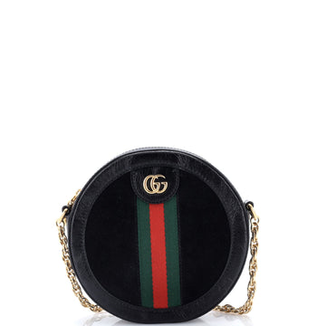 Gucci Ophidia Round Shoulder Bag Suede