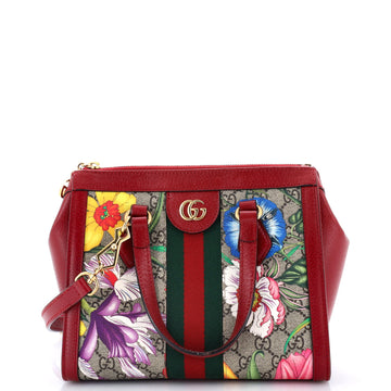 Gucci Ophidia Top Handle Tote Flora Gg