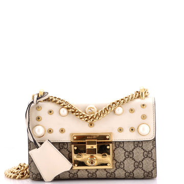 Gucci Pearly Padlock Shoulder Bag Gg