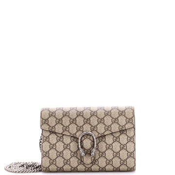 Gucci Dionysus Chain Wallet Gg Coated
