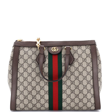 Gucci Ophidia Top Handle Tote Gg Coated