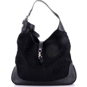 Jackie Relaxed Hobo Guccissima Calf Hair