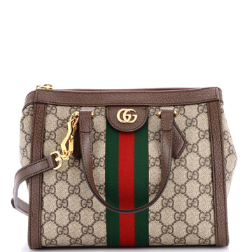 Gucci Ophidia Top Handle Tote Gg Coated
