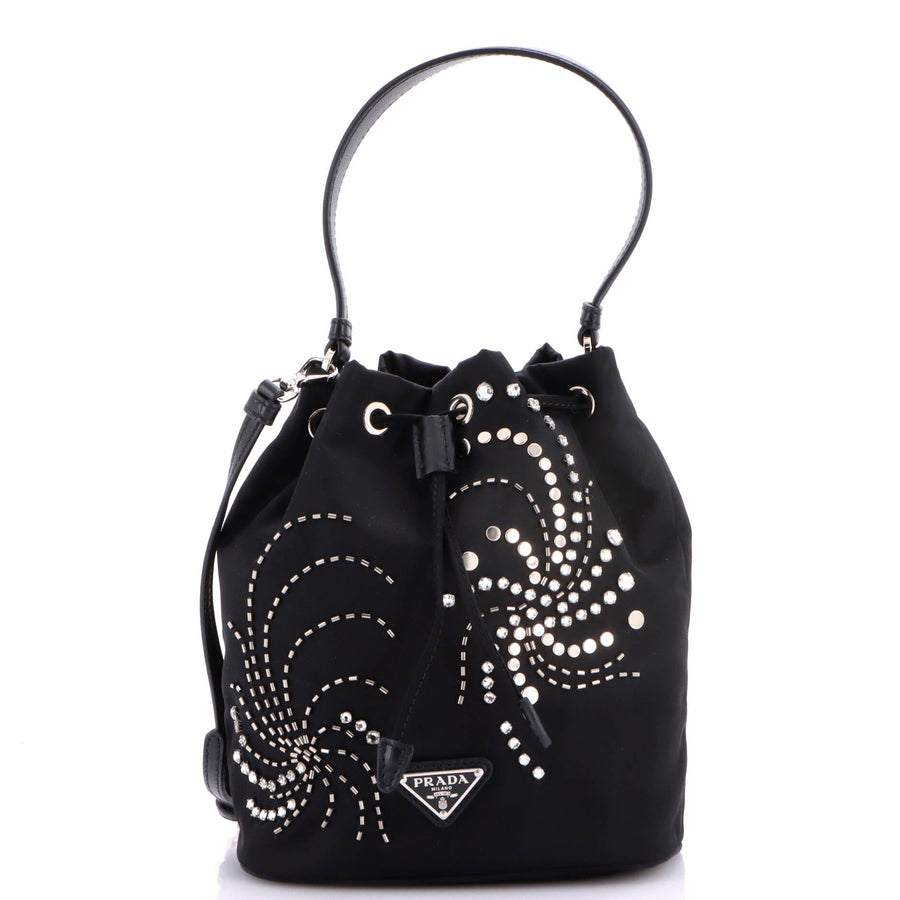 Prada Top Handle Bucket Bag Bead