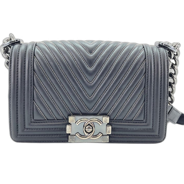 Chanel Boy Flap Bag Chevron Calfskin