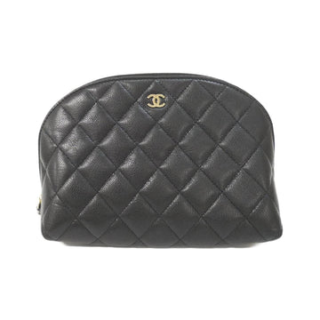 Chanel Cc Dome Zip Clutch With Chain