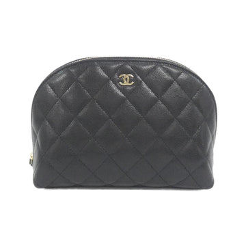 Chanel Cc Dome Zip Clutch With Chain