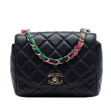 Chanel Ribbon Chain Flap Bag Quilted