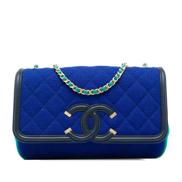 Chanel Filigree Flap Bag Quilted Jersey