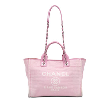 Chanel Deauville Nm Tote Mixed Fibers
