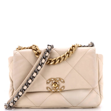 Chanel 19 Flap Bag Quilted Leather