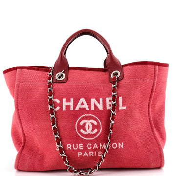 Chanel Deauville Tote Canvas Medium