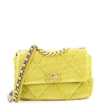 Chanel 19 Flap Bag Quilted Corduroy