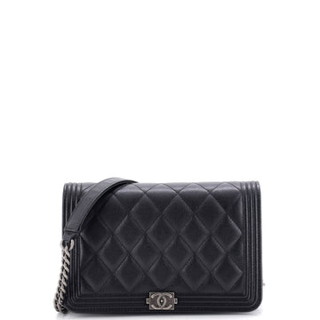 Chanel Boy Wallet On Chain Quilted