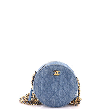 Chanel Pearl Crush Round Clutch With