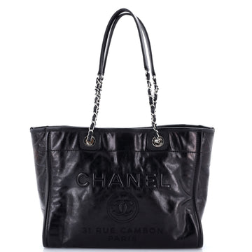 Chanel Deauville Tote Glazed Calfskin