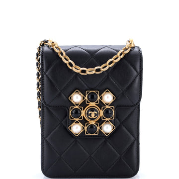 Chanel Resin And Pearl Cc Flap Bag