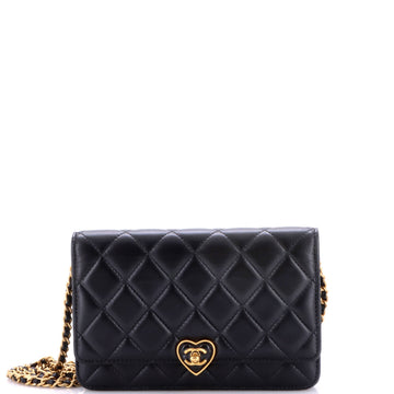Chanel Coco Love Cc Heart Wallet On