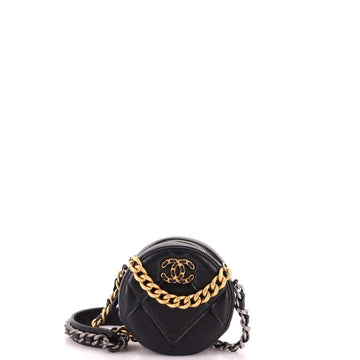 Chanel 19 Round Clutch With Chain