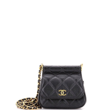 Chanel Bar Clutch On Chain Quilted