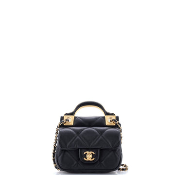 Chanel Lady Handle Flap Card Holder On