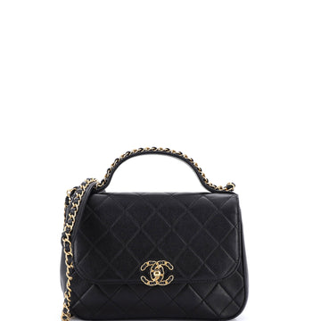 Chanel Chain Infinity Top Handle Bag