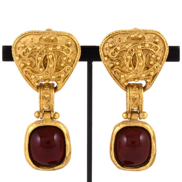 Chanel Cc Logo Clip-On Earrings Metal