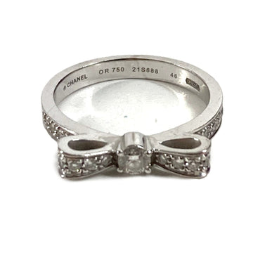 Chanel Band Ring 18K White Gold