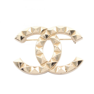 Chanel Cc Logo Brooch Metal
