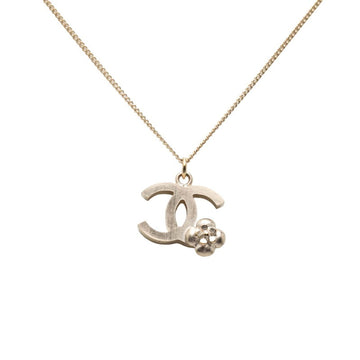 Chanel Cc Logo Pendant Necklace Metal