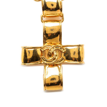 Chanel Cc Logo Chain Cross Pendant