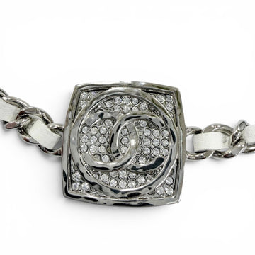 Chanel Cc Logo Pendant Necklace Sterling