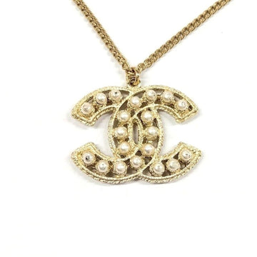 Chanel Cc Logo Pendant Necklace Metal