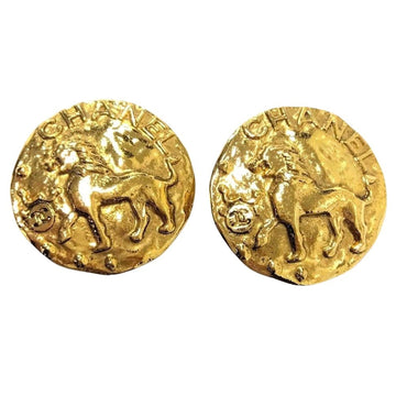 Chanel Earrings Gold-Tone Metal