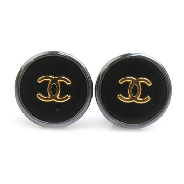 Chanel Cc Logo Clip-On Earrings Gold-