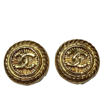 Chanel Clip-On Earrings Gold-