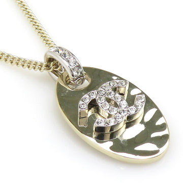 Chanel Pendant Necklace Metal Gold