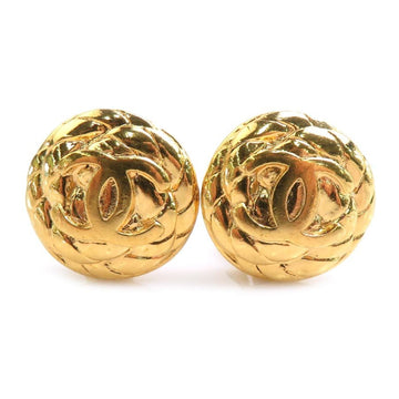Chanel Clip-On Earrings Gold-
