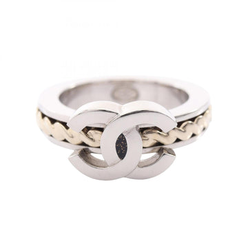 Chanel Cc Logo Ring Sterling Silver