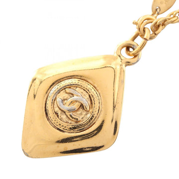 Chanel Cc Logo Pendant Necklace Metal