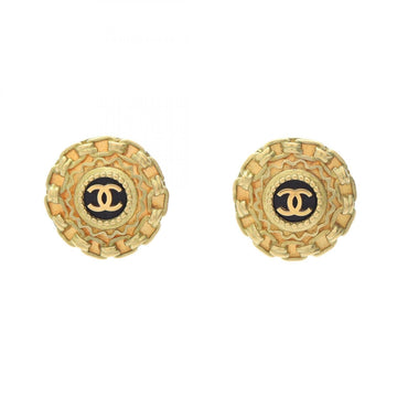 Chanel Cc Logo Clip-On Earrings Metal