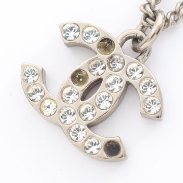 Chanel Cc Logo Pendant Necklace Sterling